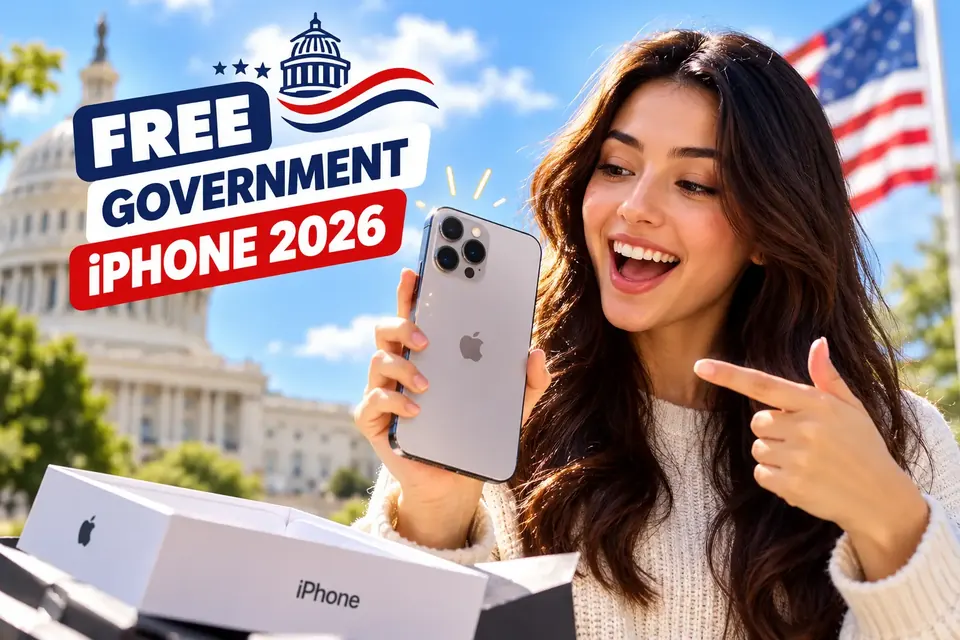 Free Government iPhone 2026 consumer telecom illustration